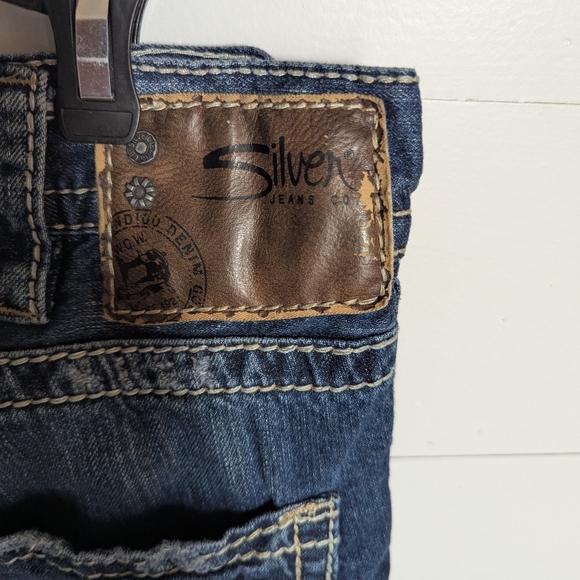 Silver Jeans Men's Bootcut Jeans - Dark Blue - Picture 3 of 7